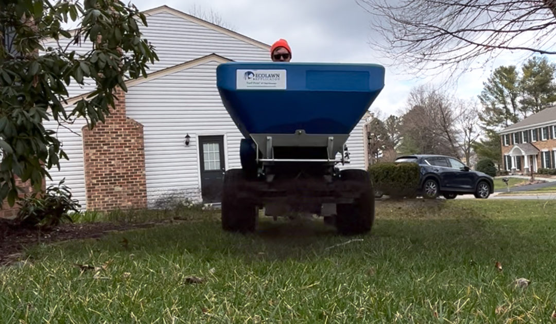 compost top dressing spreader lawn